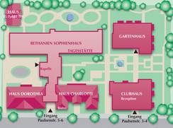 Gebäudeplan von der Residenz Sophiengarten