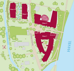 Gebäudeplan der Residenz Havelgarten