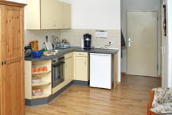 Küche einer Seniorenwohnung in Berlin Kreuzberg